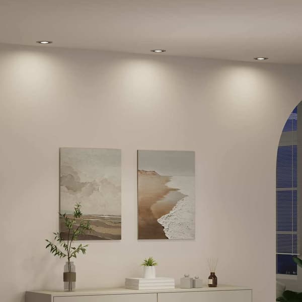 vidaXL Spotlight Silver 9 x 9 x 2 cm Aluminium