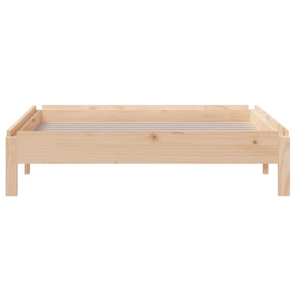 vidaXL Stableseng 90x190 cm heltre furu