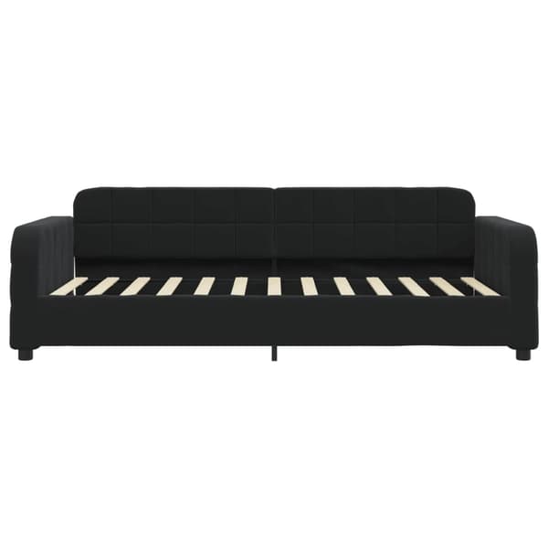 vidaXL Dagbädd svart 90x200 cm sammet