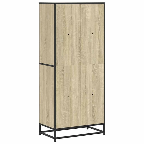 vidaXL Bokhylle sonoma eik 60x35x139 cm konstruert tre