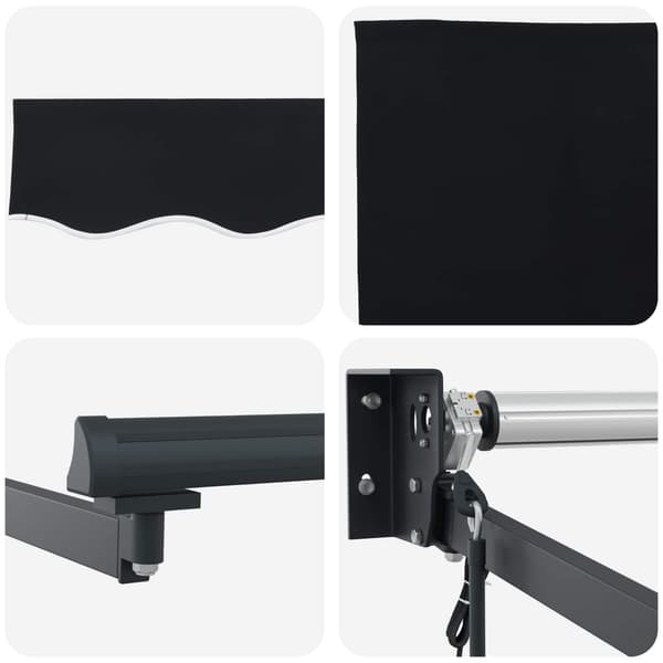 vidaXL Markis Svart 300 x 250 x 165 cm Polyester