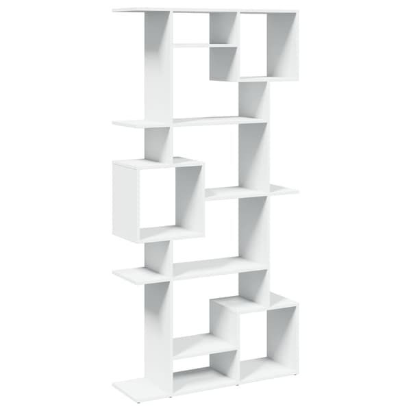 vidaXL Bokhylle hvit 92x29x188 cm konstruert tre