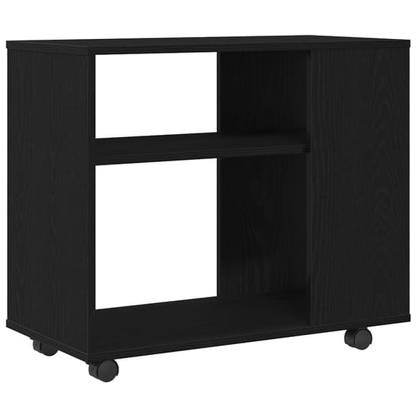 vidaXL Sidebord svart eik 70x35x60 cm konstruert tre