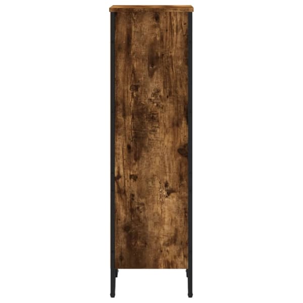 vidaXL Bokhylle røkt eik 50x31x106 cm konstruert tre