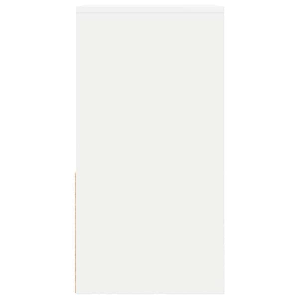 vidaXL Sängbord 2 st med låda vit 35x34x66,5 cm