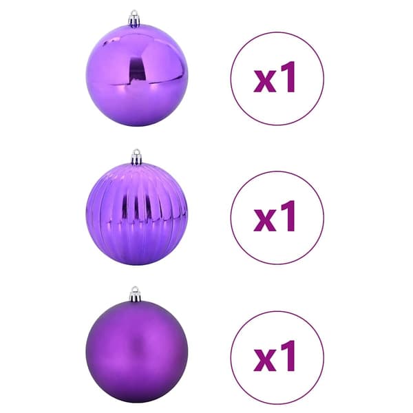 vidaXL Julekule Sett XXL 3 pcs Syrin Plast