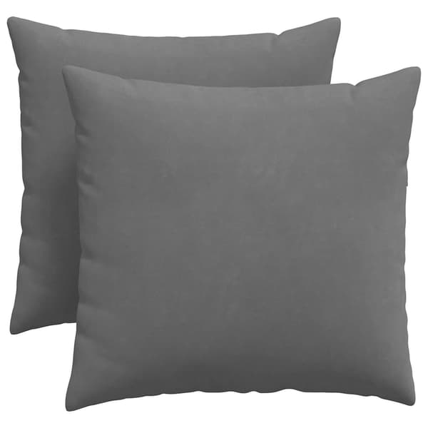 vidaXL Soffkuddar 2 st Mörkgrå 50 x 50 cm tyg