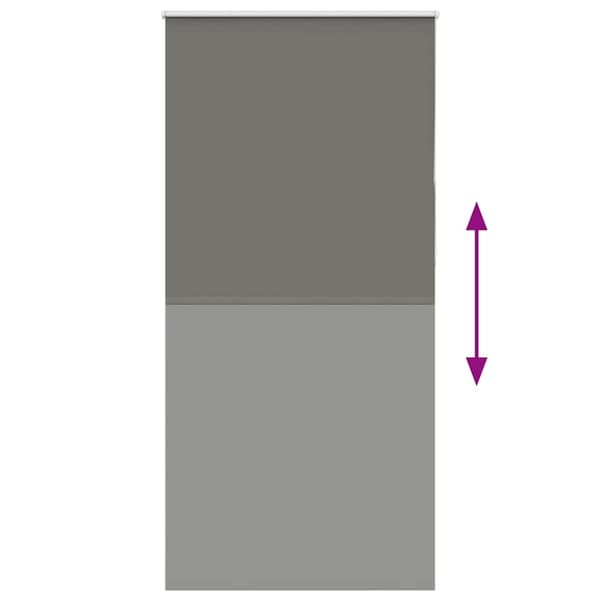 vidaXL Rullegardin lystette 110x210 cm stoff bredde 105,7 cm polyester