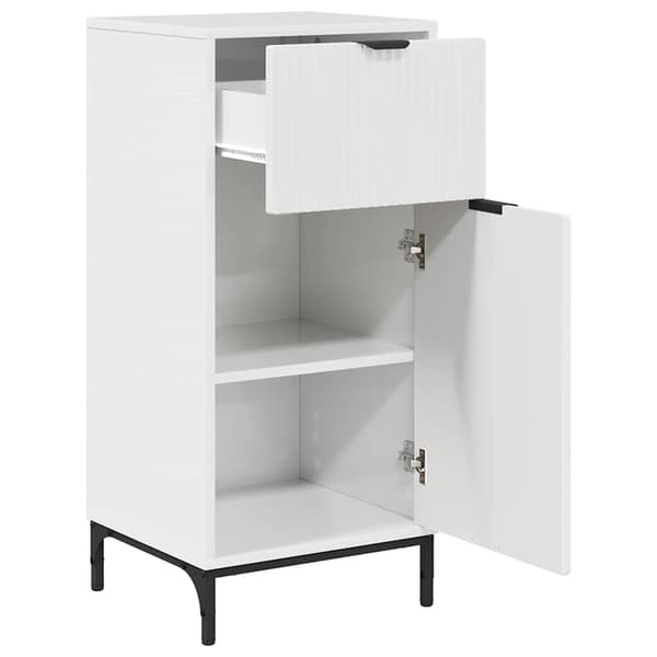 vidaXL Badrumsmöbelset 2 st Högglans vit 39,5 x 36 x 88 cm
