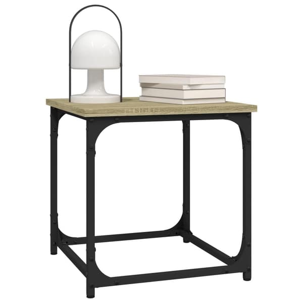 vidaXL Sidebord sonoma eik 40x40x40 cm konstruert tre
