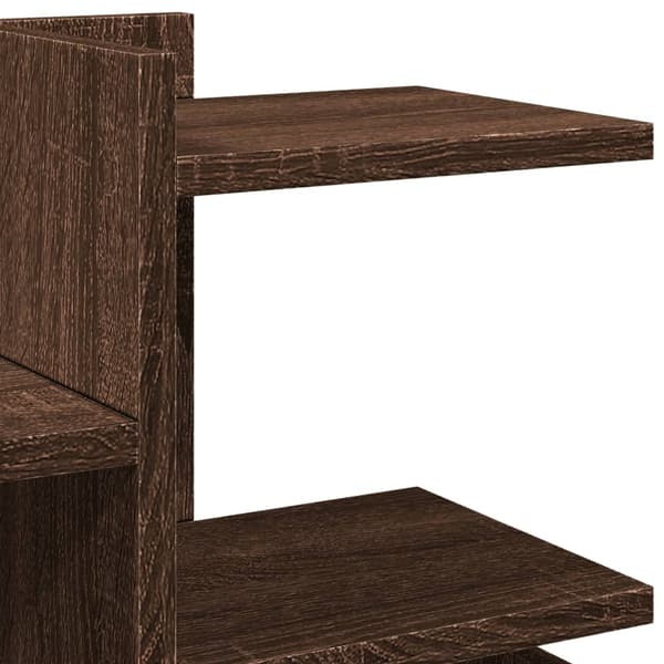 vidaXL Hylle til skrivebord brun eik 49x20x52,5 cm konstruert tre
