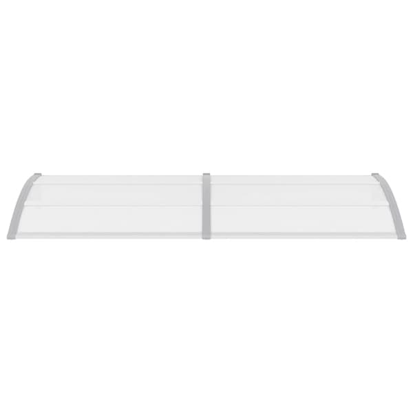 vidaXL Entrétak grå och transparent 240x75 cm PC
