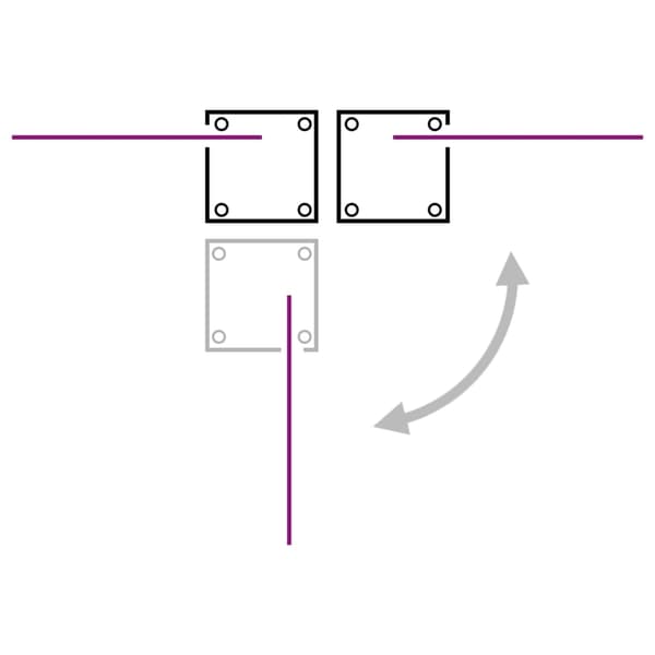 vidaXL Uttrekkbar sidemarkise 100x1000 cm blå