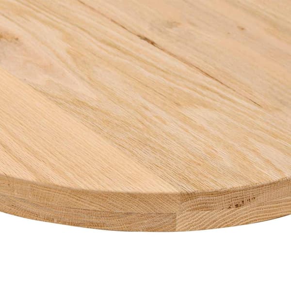 vidaXL Bordplate 80x40x4 cm oval heltre eik