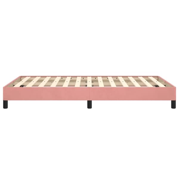 vidaXL Sängram rosa 120x190 cm Sammet