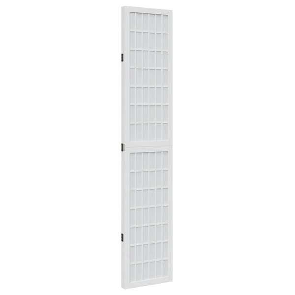 vidaXL Romdeler 3 paneler hvit heltre keisertre