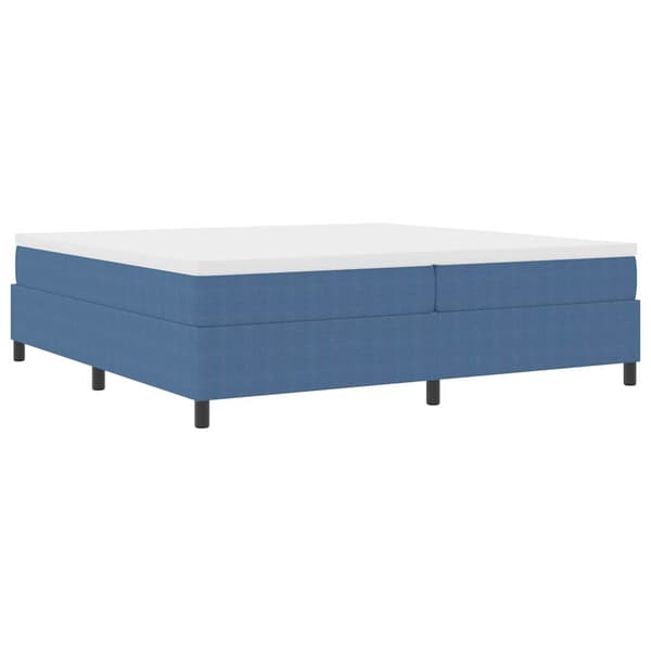 vidaXL Bäddfjäder Blå och Vit 200 x 200 cm Kordread tyg