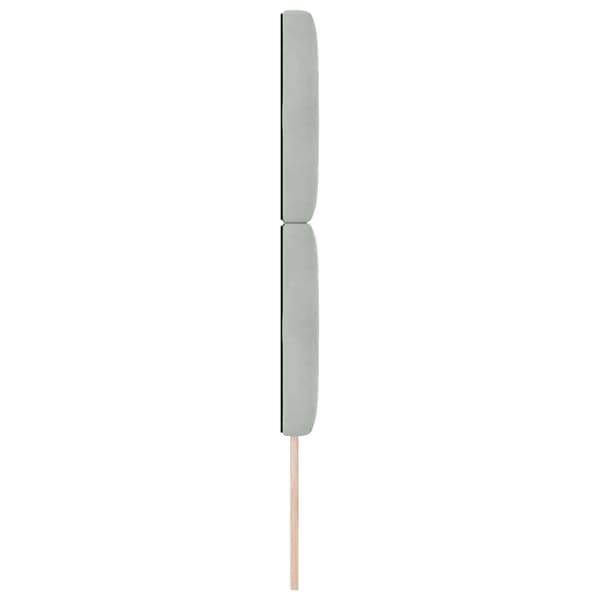 vidaXL Huvudgavel Ljusgrå 80 cm Sammet