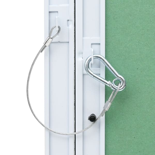 vidaXL Access Panel Grön, Silver Aluminium, Gips 450 x 300 x 12,5 mm