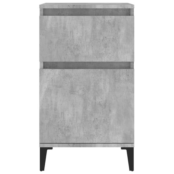 vidaXL Nattbord betonggrå 40x35x70 cm