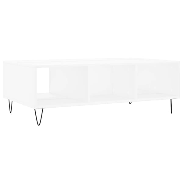 vidaXL Soffbord vit 104x60x35 cm konstruerat trä