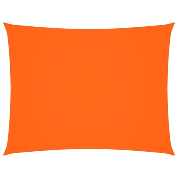 vidaXL Solseil oxfordstoff rektangulær 6x8 m oransje
