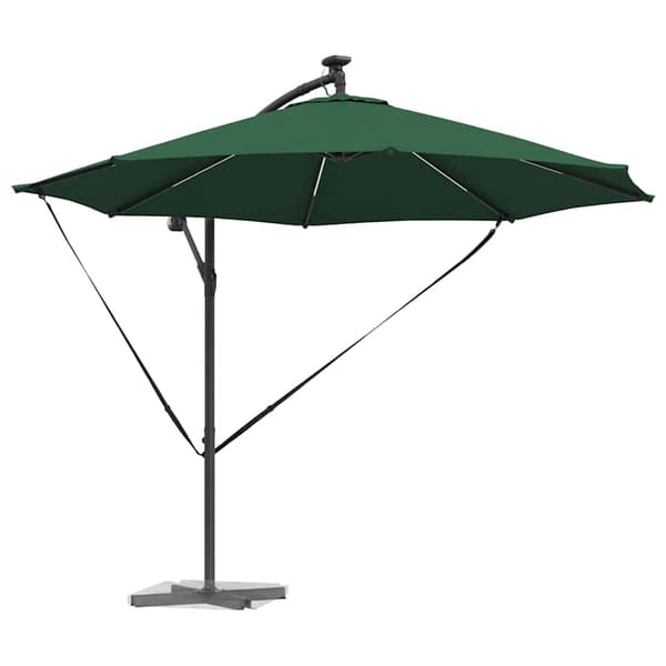 vidaXL Parasoll grønn 294 x 294 x 248 cm Polyester og aluminium