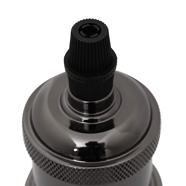 vidaXL Lamphållare 2 st blank svart E27