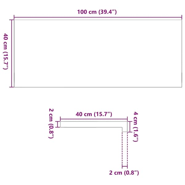 vidaXL Vinduskarmer 2 stk lysebrun 100x40x2 cm heltre eik