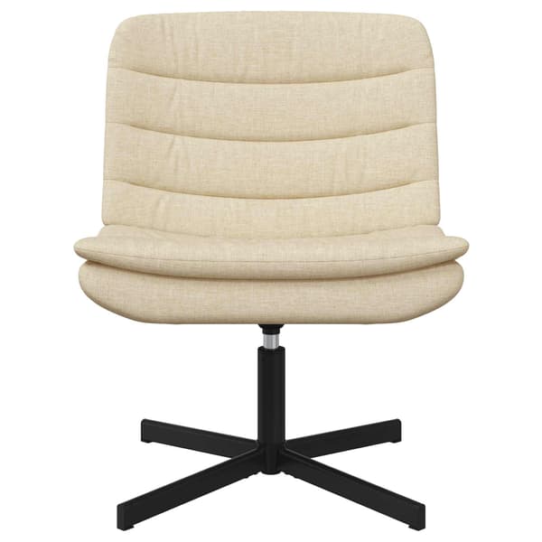 vidaXL Skrivstol Kräm 63 x 75 x 76 cm tyg