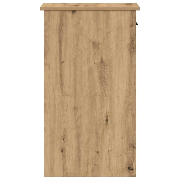 vidaXL Datatårnstativ med skuff artisan eik 35x45x77 cm