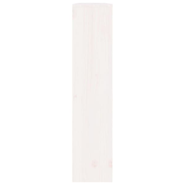 vidaXL Elementskydd Vit 108,5x19x84 cm massiv furu