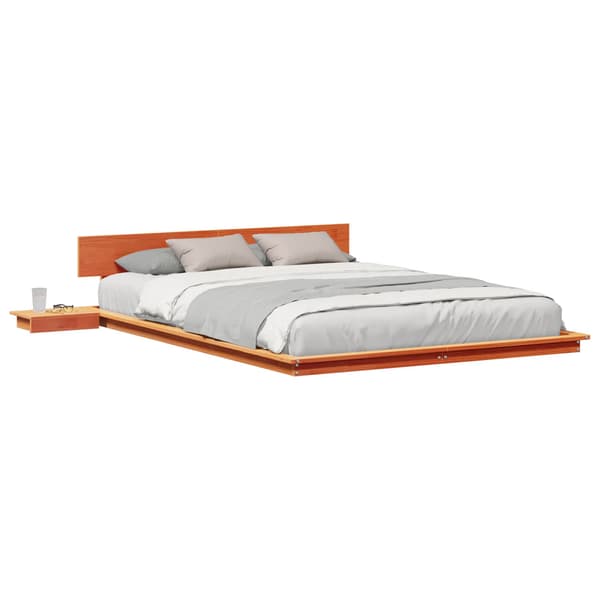 vidaXL Sengestamme Brun 150 x 200 cm tre