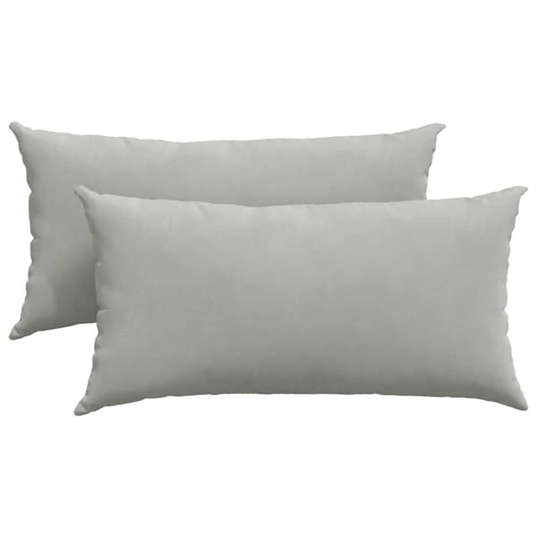 vidaXL Soffkuddar 2 st Ljusgrå 80 x 40 cm tyg