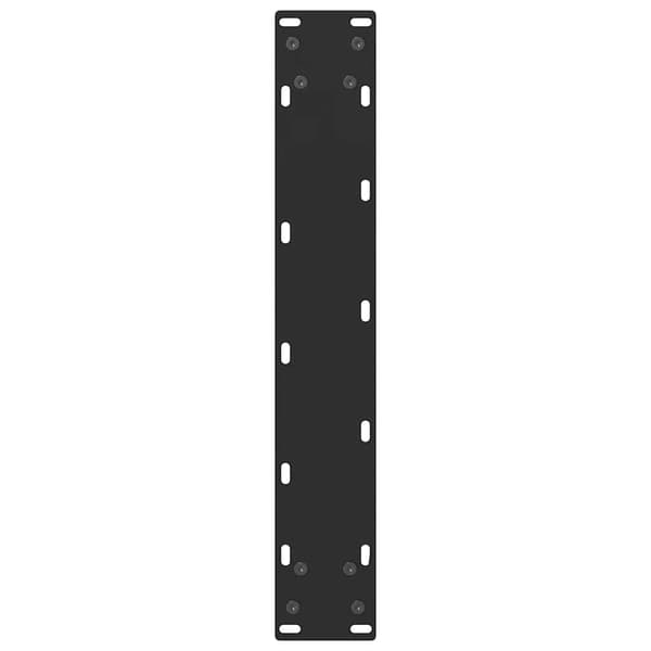 vidaXL Soffbordsben svart 2 st 50x(100-101) cm stål