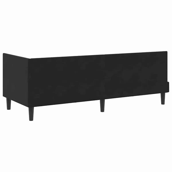 vidaXL Hörnssängram Svart 80 x 200 cm Sammet
