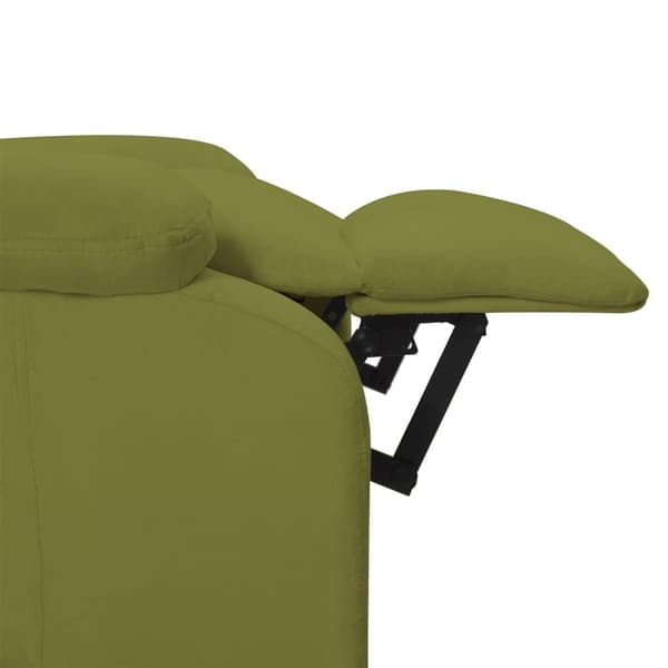 vidaXL Reclinerfåtölj ljusgrön sammet