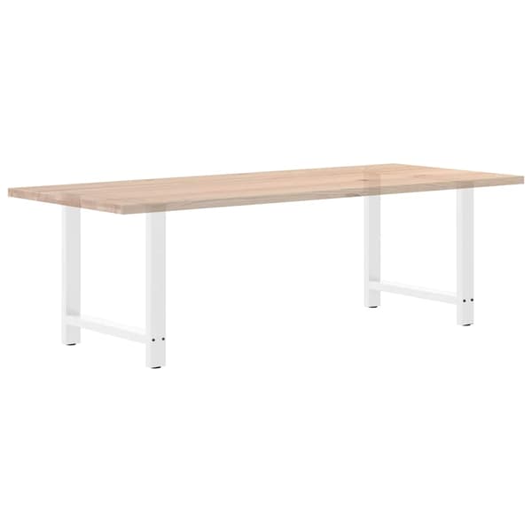 vidaXL Soffbordsben vit 2 st 80x(72-73) cm stål