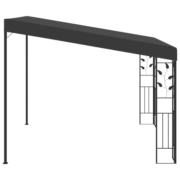 vidaXL Väggmonterad paviljong 3x3x2,5 m antracit
