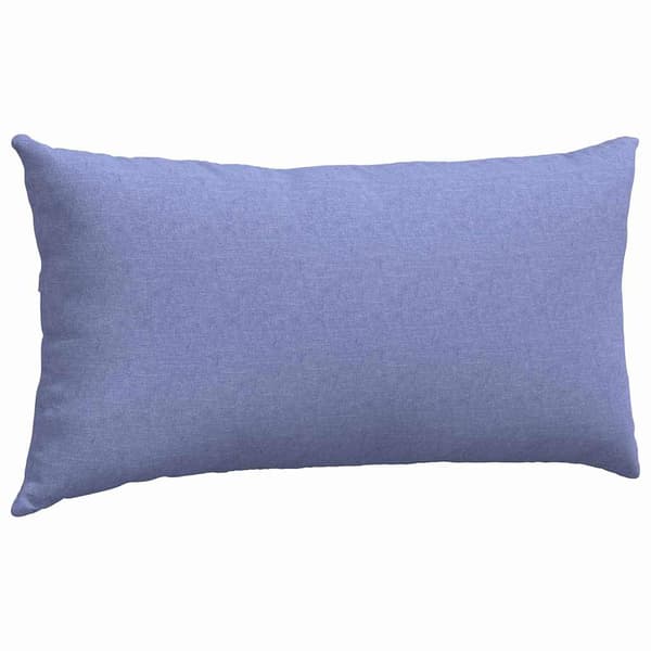 vidaXL Soffkuddar 2 st Blå 80 x 40 cm tyg