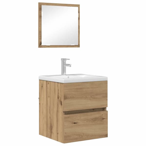 vidaXL Baderomsskap Artisan Eik 41 x 38,5 x 45 cm Konstruert tre
