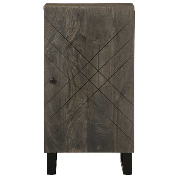 vidaXL Skjenk svart 40x33x75 cm heltre mango