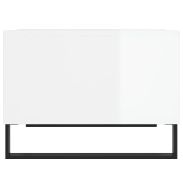 vidaXL Soffbord vit högglans 60x50x36,5 cm konstruerat trä