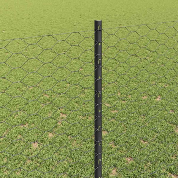 vidaXL Gjerde med innlegg. Grå 1.5 x 50 m Stål
