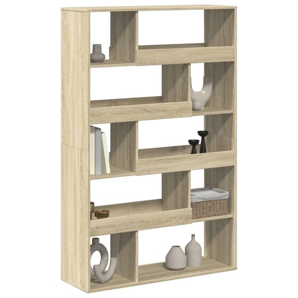 vidaXL Bokhylle sonoma eik 100x33x156,5 cm konstruert tre
