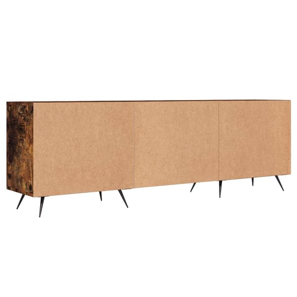 vidaXL TV-benk røkt eik 150x30x50 cm konstruert tre