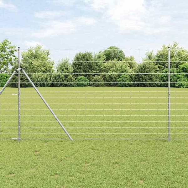 vidaXL Gjerdepåle Galvanisert 50 x 1,5 m Stål