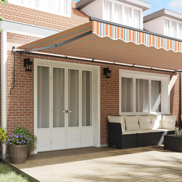 vidaXL Innvendbar Markise Flerfarget 600 × 300 cm Polyester og stål