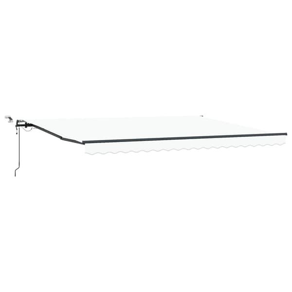 vidaXL Markis tyg med Vit 450 × 350 cm Polyester