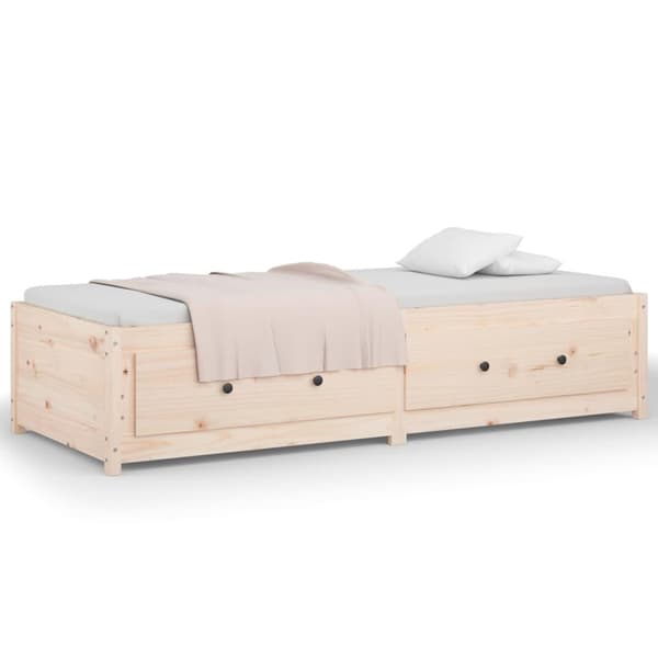 vidaXL Dagseng 75x190 cm Small Single heltre furu